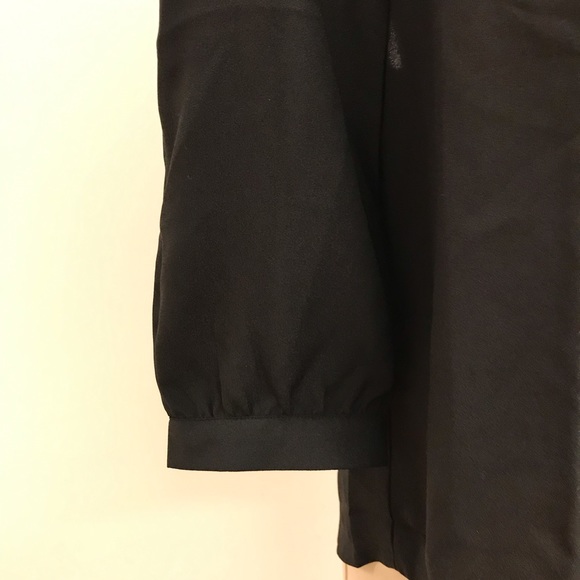Urban Outfitters “Sparkle&Fade” Black Blouse with Lace and Keyhole Back Detail - Picture 5 of 9
